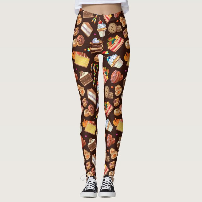 Leggings Humor divertido Personalizado de historietas dulce (Anverso)