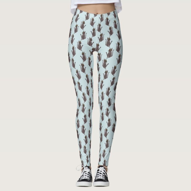 Leggings Humor gato gracioso (Anverso)