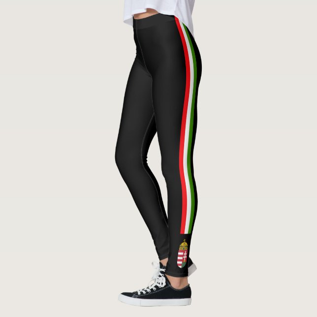Leggings Hungría raya la bandera (Izquierda)