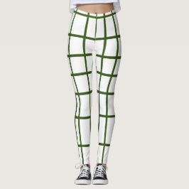 Leggings Hunter Green Stripe
