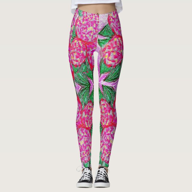 Leggings Hydrangeas (Anverso)