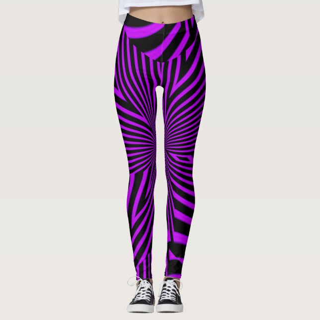 Leggings Hyper Púrpura (Anverso)