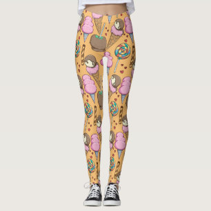 Leggings Ice cream pattern Lollies pattern lollipop 26