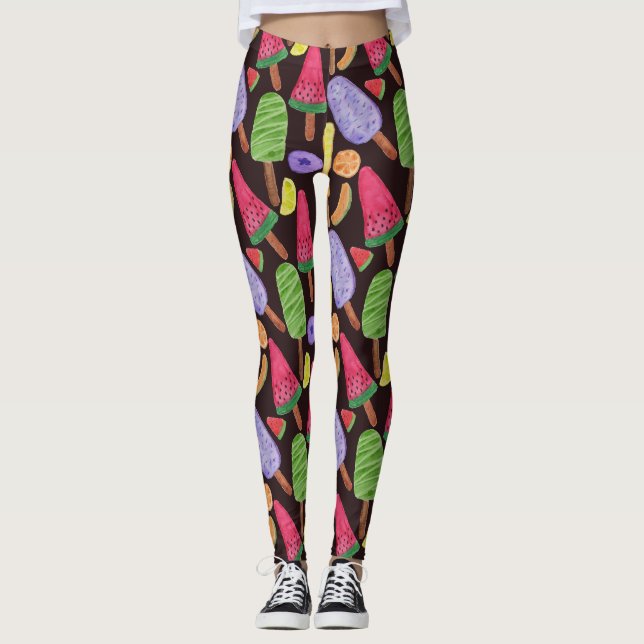 Leggings Ice cream pattern | Lollies pattern | lollipop 4 (Anverso)