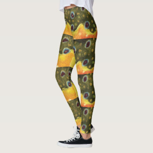 Leggings Ichtiología de la trucha rota de pesca de mosca a