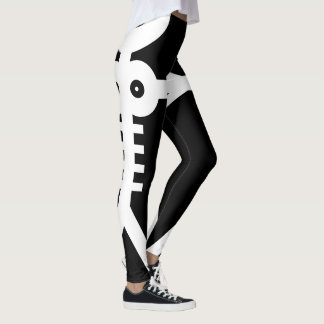 Leggings Icono de Esqueletos Eternos del Amor 2007 en Blanc