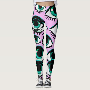 Leggings Icono de resumen de ojos de montaña
