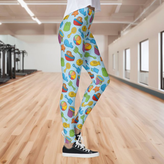 Leggings Iconos de juguetes de playa (Subido por el creador)