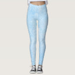 Leggings Icy Blue Frost Texture Pattern<br><div class="desc">A soft icy blue texture with a frosted,  wintery look for a clean and modern style. Subtle,  flattering,  and easy to pair with neutrals for an effortless cool toned outfit - great for activewear and yoga looks when you want something sleek and understated.</div>