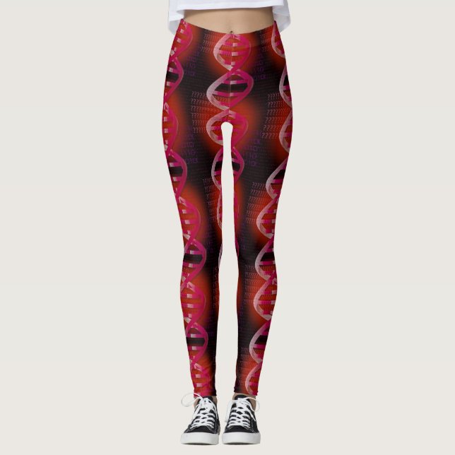 Leggings ID de ADN Ciencia Roja (Anverso)