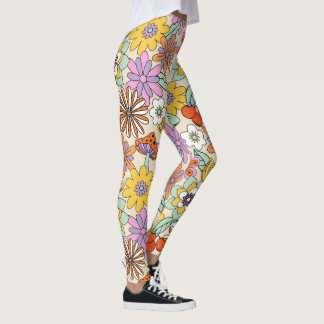 Leggings ID de energía de las flores Groovy 700929