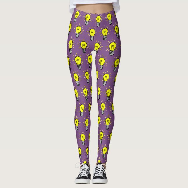 Leggings Idea brillante Bombillas iluminadas (Anverso)