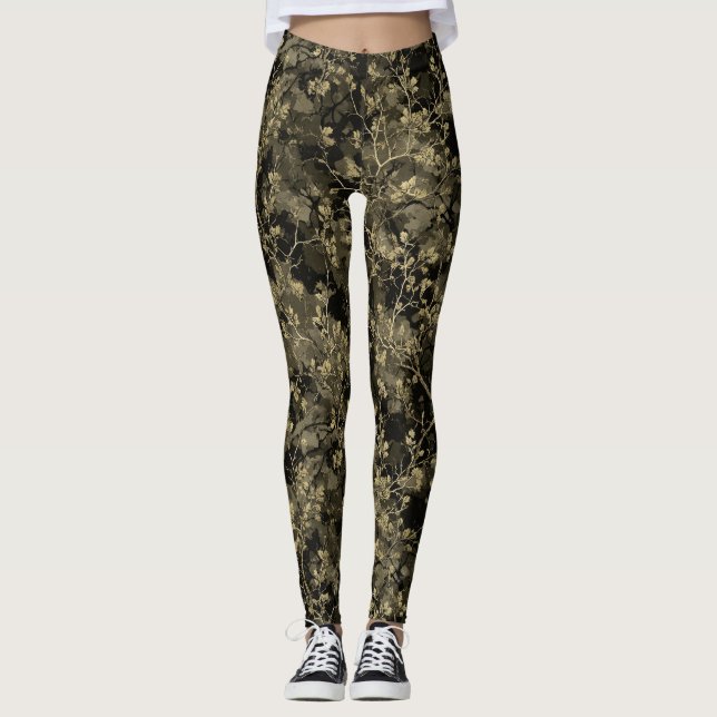 Leggings Ideas de regalos de cumpleaños de camuflaje elegan (Anverso)