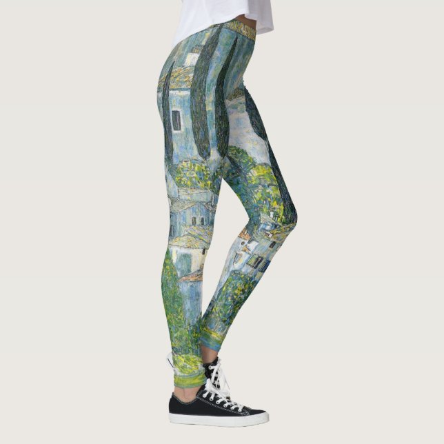 Leggings Iglesia (Kirche) en Cassone de Gustav Klimt (Derecha)