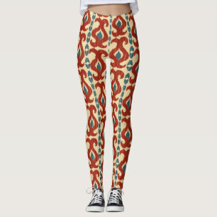 Leggings Ikat Elegance: Diseño De Patrones Sin Marea.