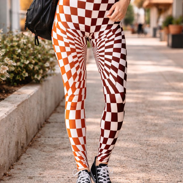 Leggings Ilusión óptica de tablero de ajedrez estilo de art (Subido por el creador)