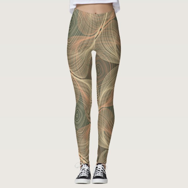 Leggings Ilusiones ópticas: Intriga geométrica (Anverso)