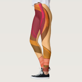 Leggings Ilustración abstracta de la lluvia de Cabo Verde p