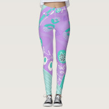 Ilustracion bohemio Chintz Lilac Spearmint White