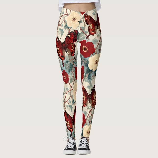 Leggings Ilustración Botánica Vintage (Anverso)