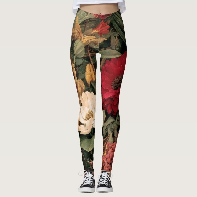 Leggings Ilustracion botánico vintage (Anverso)