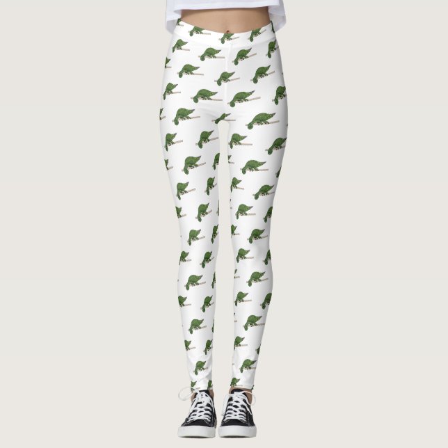 Leggings Ilustracion chameleon personalizado de Jackson (Anverso)