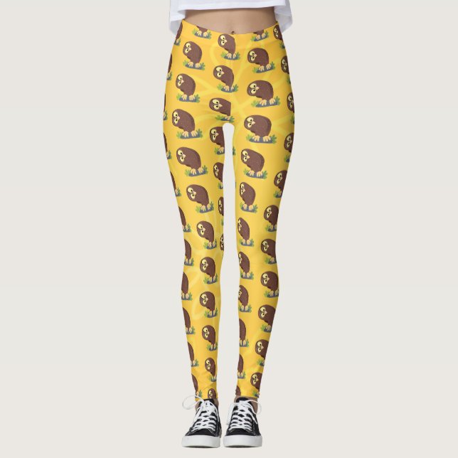 Leggings Ilustracion curioso y gracioso de personalizado de (Anverso)