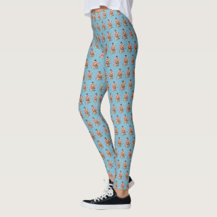Leggings Ilustración de amante de libros antiguos leyendo