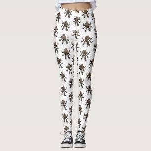 Leggings Ilustración de cangrejo de coco de dibujos animado