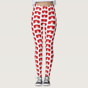 Leggings Ilustracion de cangrejo rojo