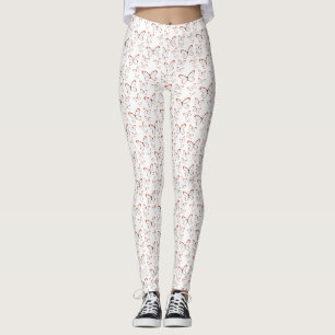 Leggings Ilustración de dibujos animados de mariposa de ala