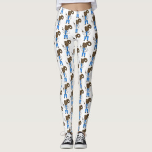 Leggings Ilustración de dibujos animados de médico de oveja