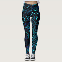Leggings Ilustracion de diseño de placa de circuito