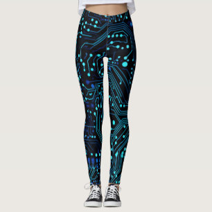 Leggings Ilustracion de diseño de placa de circuito