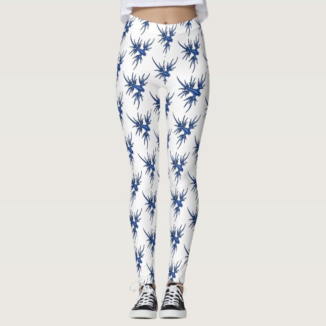 Leggings Ilustracion de dragón azul (Anverso)