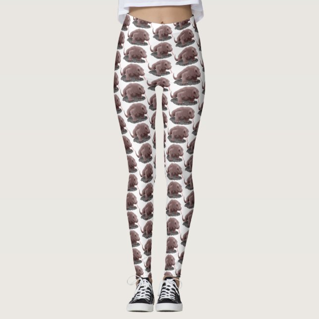 Leggings Ilustracion de dragón de Komodo (Anverso)