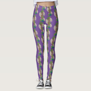 Leggings Ilustracion de hormigón de pangolin feliz