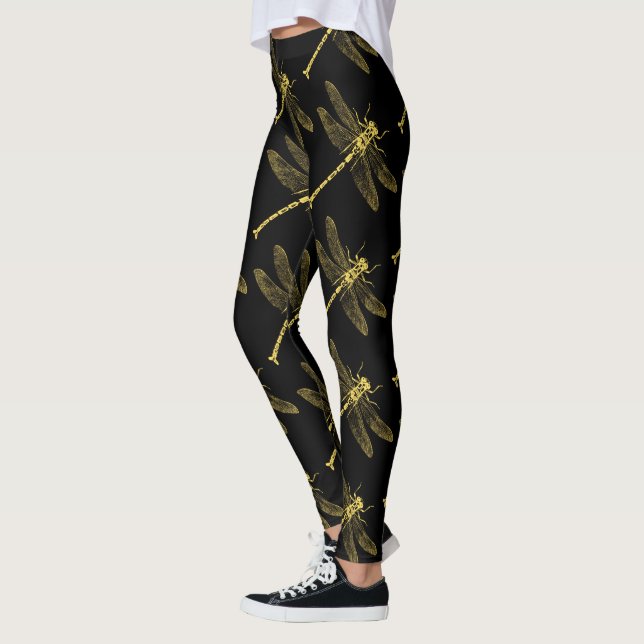 Leggings Ilustracion de la libélula ventilado II (Izquierda)