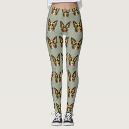 Leggings Ilustracion de la mujer voladora de mariposa flapp