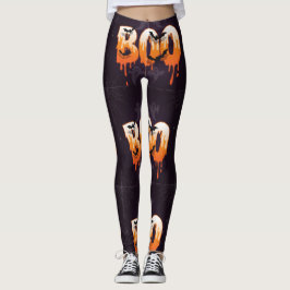 Leggings Ilustración de la noche de Halloween