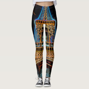 Leggings Ilustracion de la Torre Eiffel - París, Francia