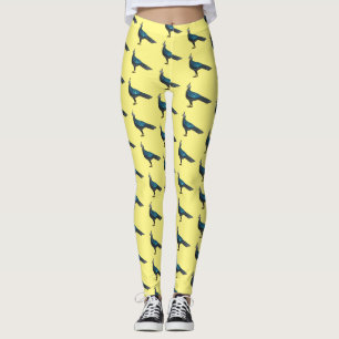 Leggings Ilustracion de pájaro faisán palawan personalizado
