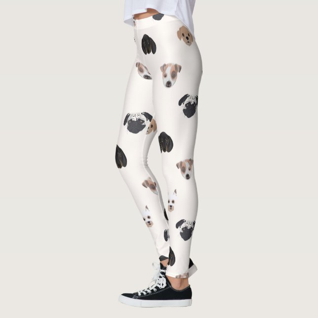 Leggings Ilustracion De Perros De Cachorro (Izquierda)