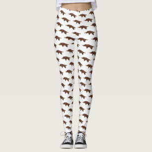 Leggings Ilustracion de personalizado asado de cerdo / cerd