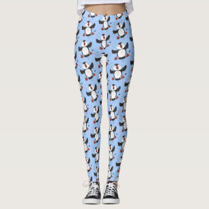 Leggings Ilustracion de personalizado azul del ataúd flotan
