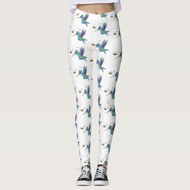 Leggings Ilustracion de personalizado de abejas (Anverso)