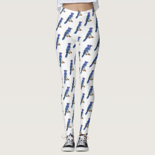 Leggings Ilustracion de personalizado de ave azul jay