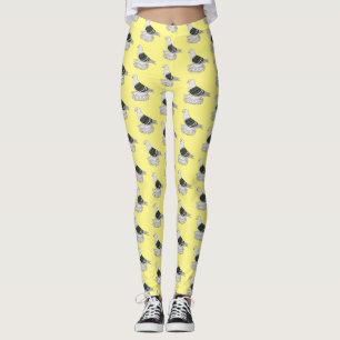 Leggings Ilustracion de personalizado de ave de pichón Escu