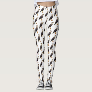 Leggings Ilustracion de personalizado de aves de Crested Ca