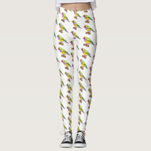 Leggings Ilustracion de personalizado de aves silvestres de